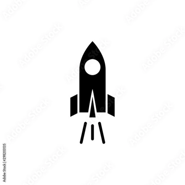 Obraz Rocket, start up icon