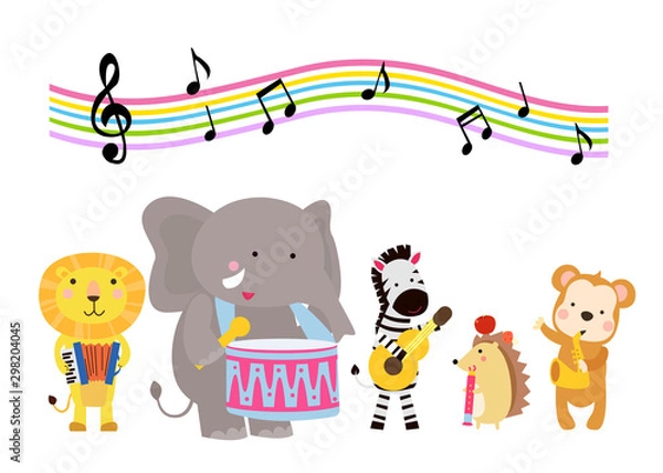 Obraz cartoon animals set