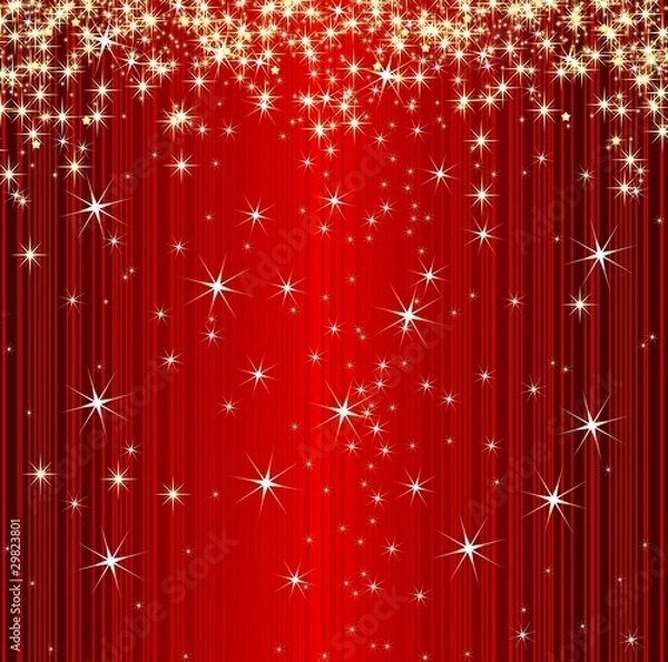 Obraz Weihnachtshintergrund mit Sternen