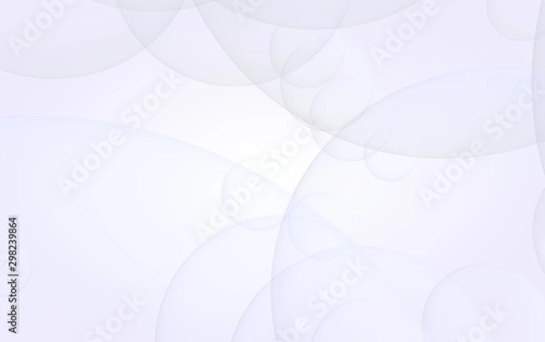 Fototapeta Abstract white background. Backdrop with light transparent bubbles. 3D illustration