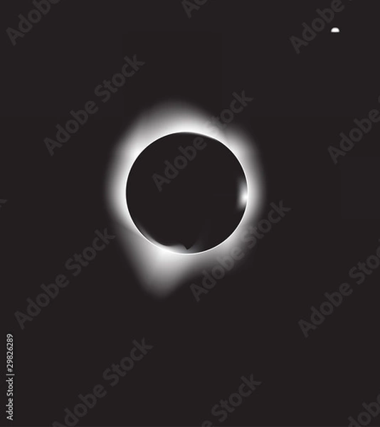 Obraz vector illustration of a solar eclipse