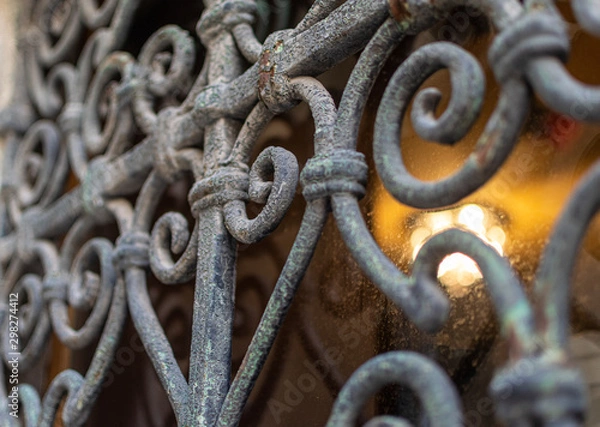 Obraz Heart shaped metal window guard