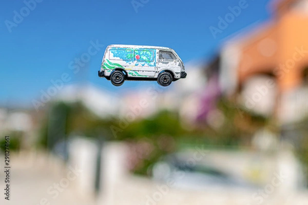 Obraz Toy Van mid air