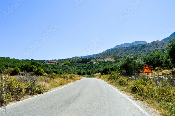 Obraz greece road