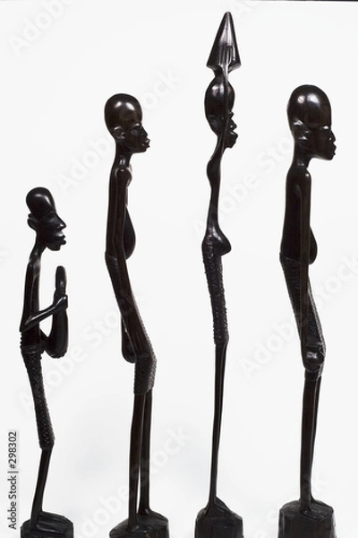 Obraz african men in line