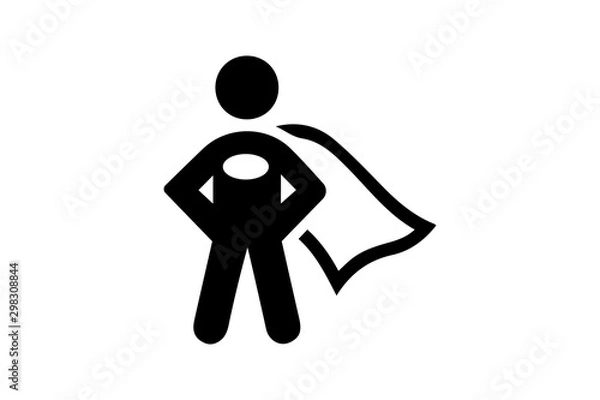 Obraz super hero icon vector illustration