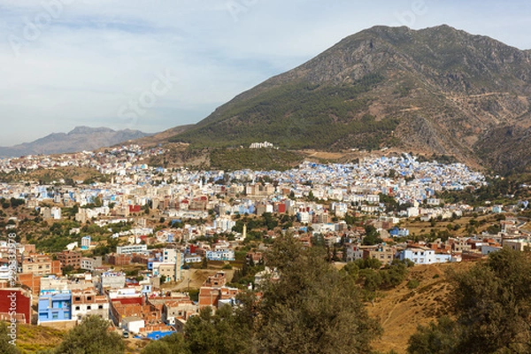 Obraz Panoramic view of Chefchaouen city, Morocco