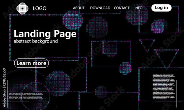 Fototapeta Geometric background. Vector illustration.