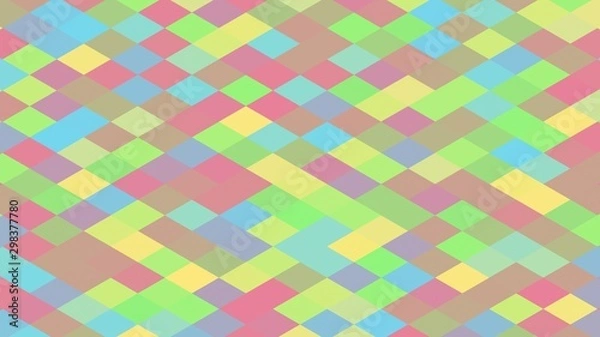 Fototapeta Vibrant Spring Easter Color on Beautiful Diamond Pattern Design - Abstract Background Texture