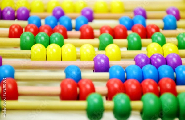 Obraz Colorful abacus kids toy on the table