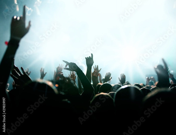 Obraz Menschenmenge bei Konzert oder Party