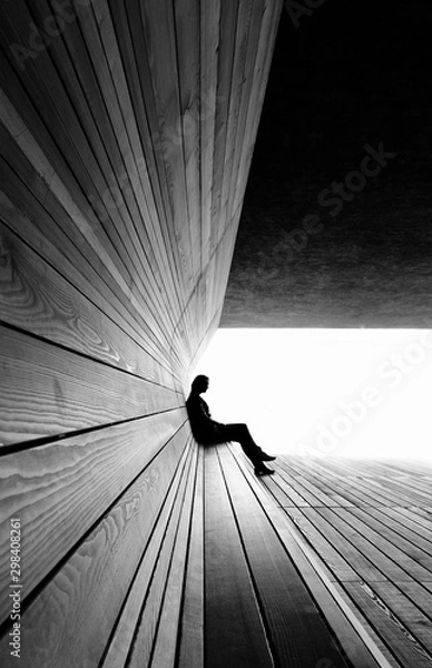 Obraz Kobieta jest sama