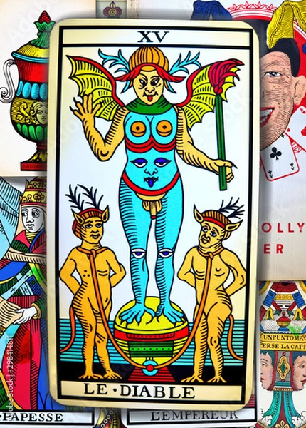 Obraz Devil, tarot card