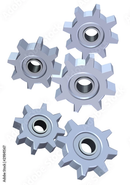 Fototapeta 3d Cogwheel