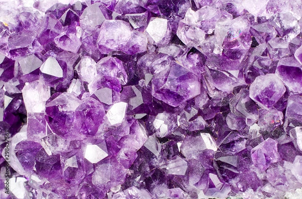 Fototapeta Texture or background of an amethyst stone