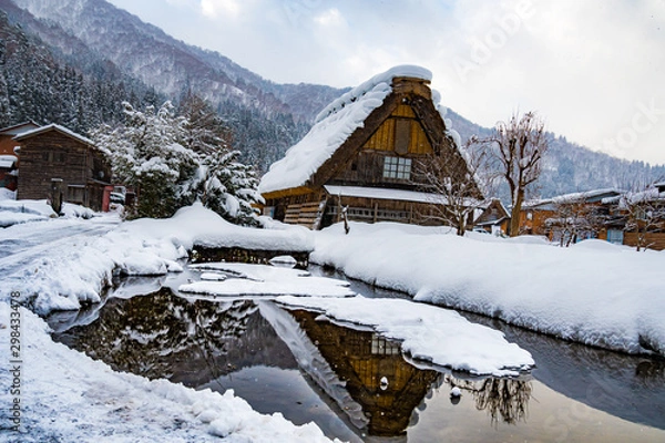 Obraz 冬の白川郷