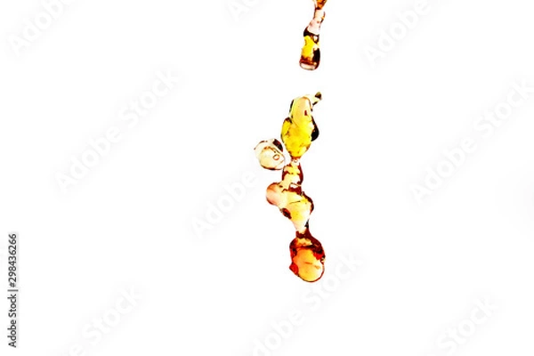 Fototapeta Fruity jelly on white background