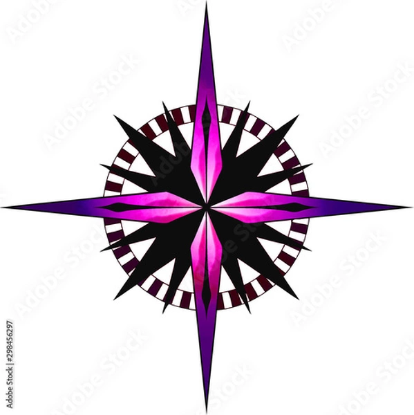 Fototapeta Compass Rose