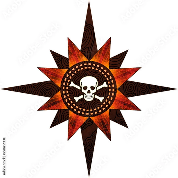 Fototapeta Compass Rose