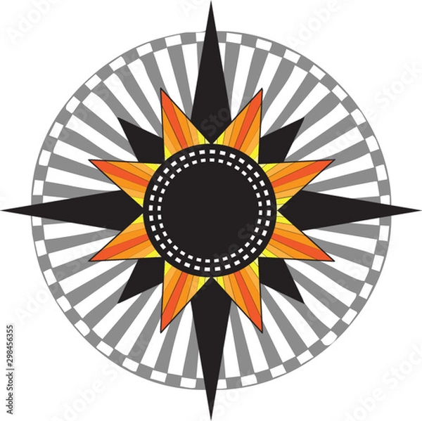 Fototapeta Compass Rose