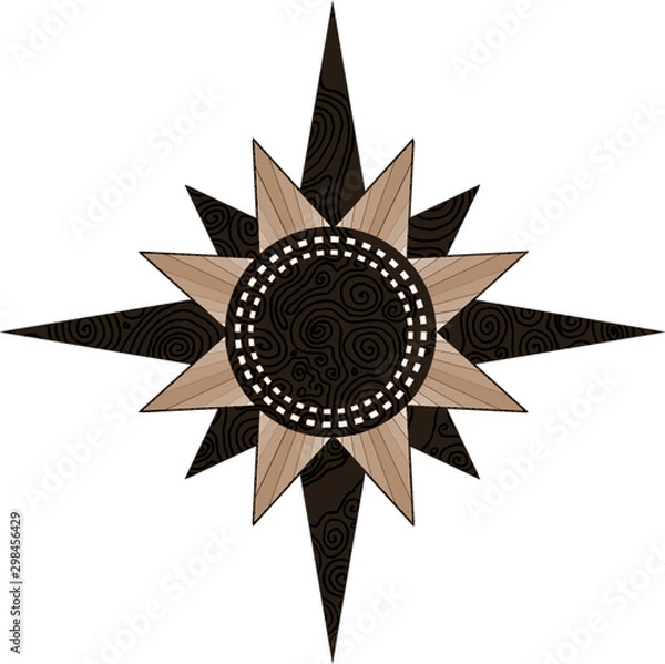Fototapeta Compass Rose