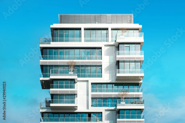 Obraz nowoczesny apartamentowiec - na zewnątrz nieruchomości