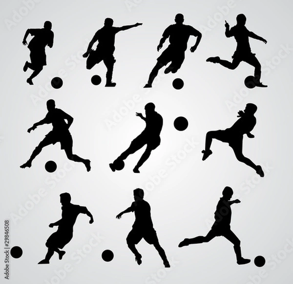 Obraz soccer player vector