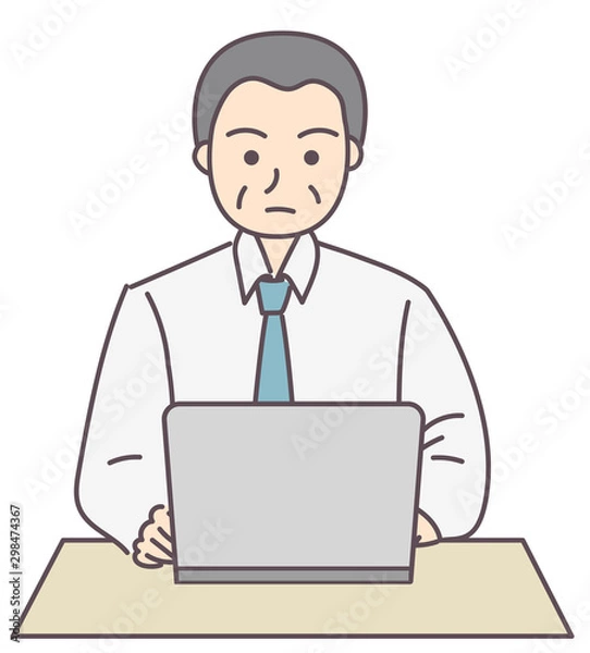 Obraz 男性　パソコン　ビジネス