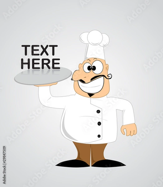 Obraz Cartoon chef