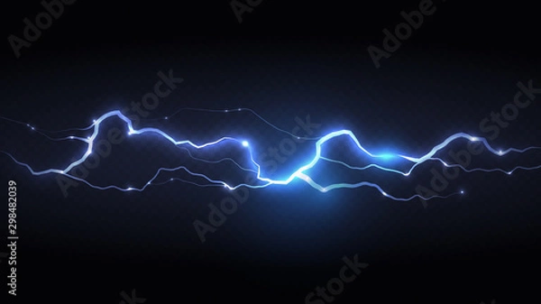 Fototapeta Abstract background in the form of blue storm grid