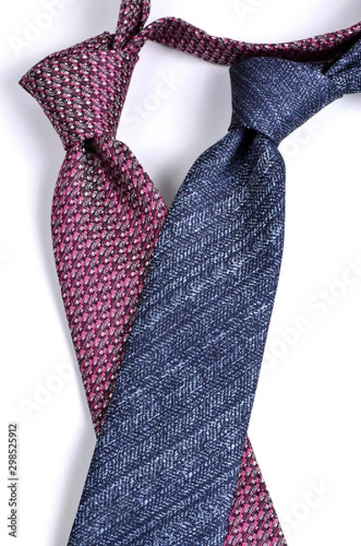 Obraz colored Neckties in crossing style-