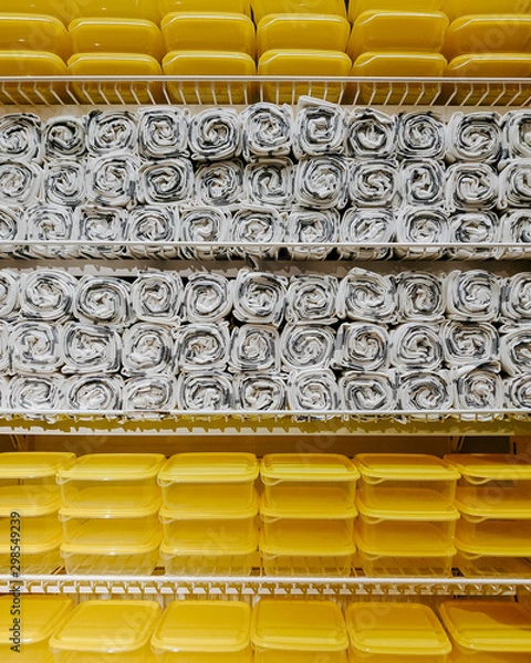 Fototapeta product shelf in a home equipment store