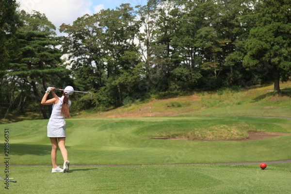 Fototapeta 女性ゴルファー