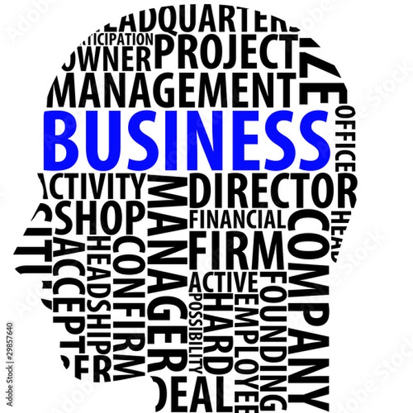 Obraz business in your head