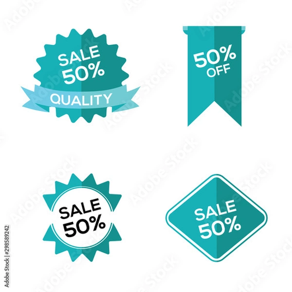 Obraz set price tags, vector, EPS 10