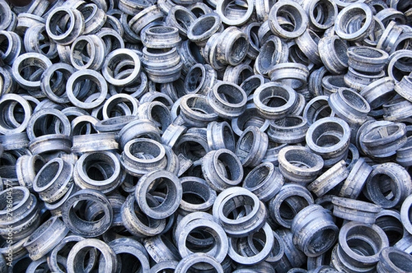 Obraz The texture of the iron Ring of iron