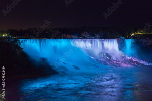 Fototapeta ナイアガラの滝、ライトアップ