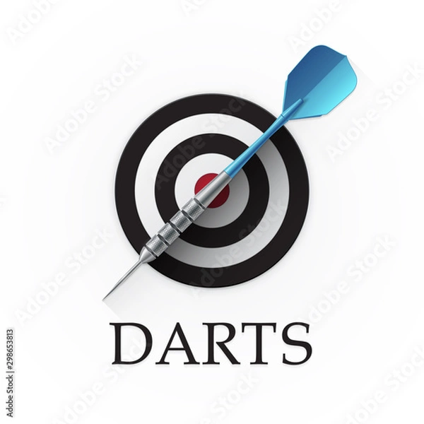 Obraz Darts game emblem