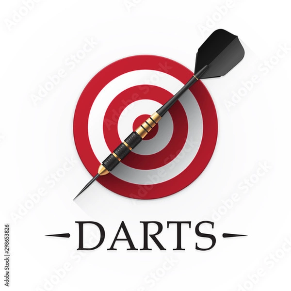 Obraz Darts game emblem