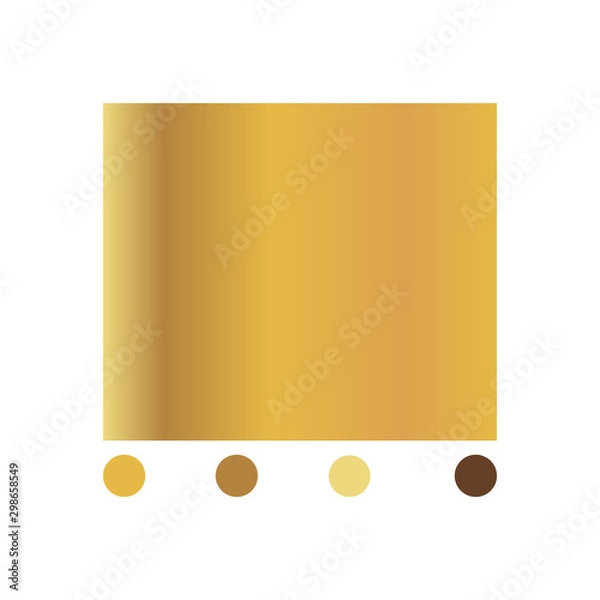 Fototapeta Gold Metal foil abstract background with modern vector gradient style, Vector Illustration eps 10