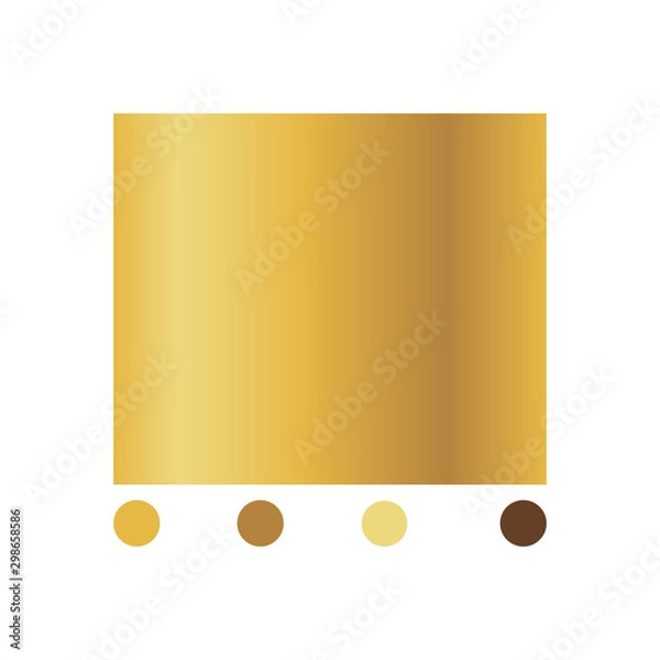 Fototapeta Gold Metal foil abstract background with modern vector gradient style, Vector Illustration eps 10