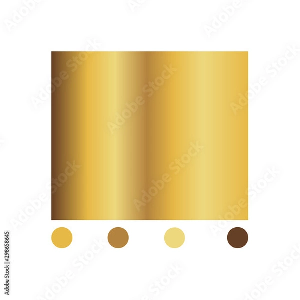 Fototapeta Gold Metal foil abstract background with modern vector gradient style, Vector Illustration eps 10