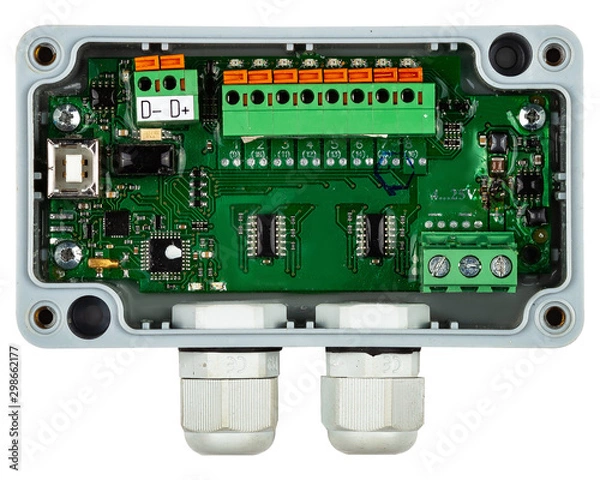 Fototapeta Controller for programming LED isolated on white background