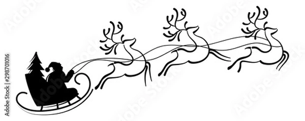 Obraz Reindeer Santa