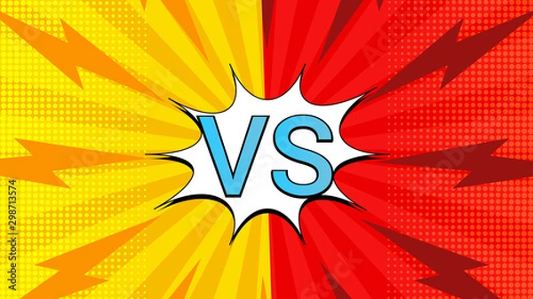 Obraz Fight and duel colorful background