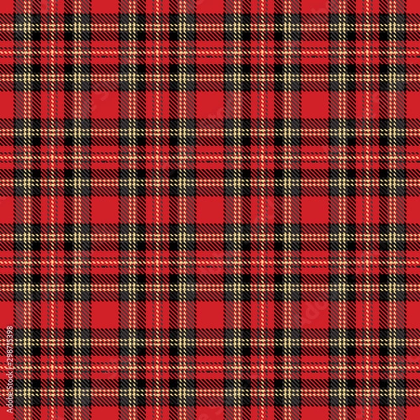 Obraz Tartan check seamless pattern. Christmas plaid background