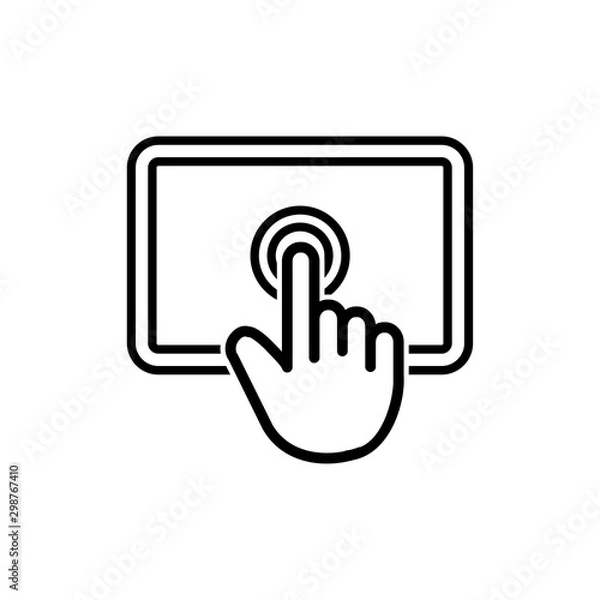 Obraz Touch screen icon