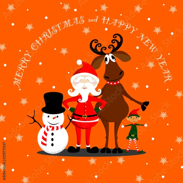 Fototapeta Christmas card 