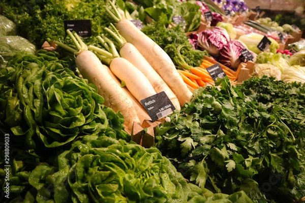 Fototapeta マーケットの野菜