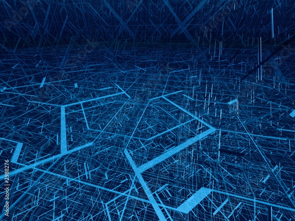 Obraz diagonal fibre tangle